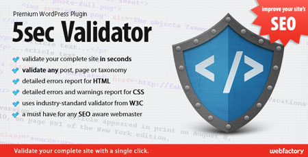 افزونه بهینه سازی وردپرس ۵sec Validator