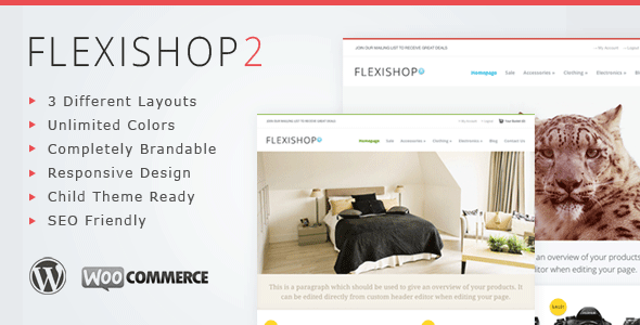 دانلود قالب زیبای فروشگاهی WP Flexishop 2 برای وردپرس