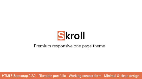 دانلود قالب زیبای skroll با زبان HTML5