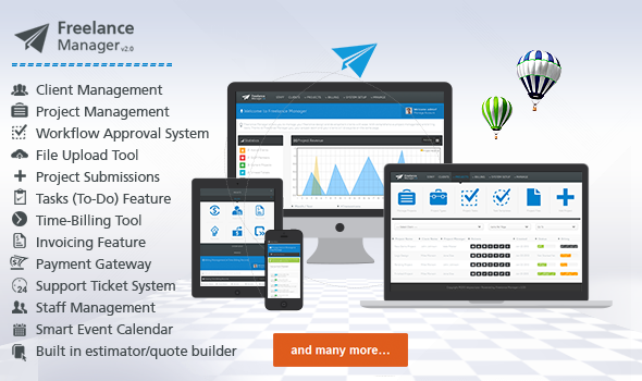 دانلود اسکریپت مدیریت پروژه و کاربران Freelance Manager نسخه 2