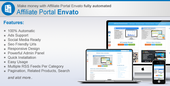 دانلود اسکریپت فروشگاه اسکریپت و قالب Affiliate Portal