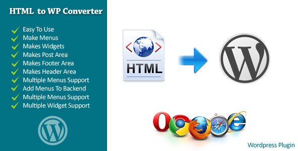 دانلود افزونه تبدیل قالب HTML به قالب وردپرس