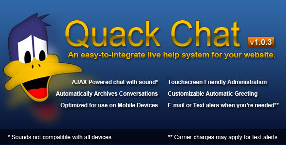 دانلود اسکریپت پشتیبانی آنلاین Quack Chat