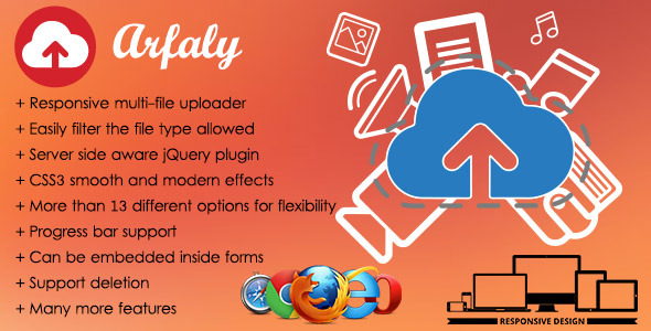 اسکریپت آپلود کننده ریسپانسیو Arfaly 1.5.6