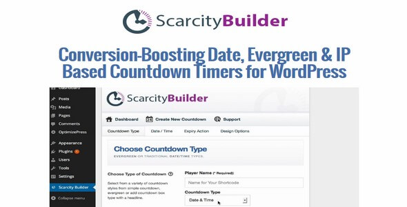 افزونه شمارش گر معکوس وردپرس Scarcity Builder