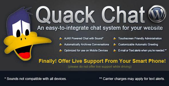 دانلود اسکریپت چت پشتیبانی Quack Chat Live Chat System v1.0.2