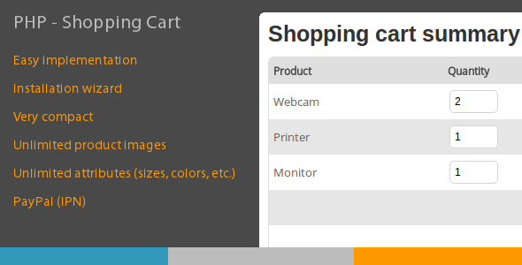 دانلود اسکریپت فروشگاه PHP - Shopping Cart