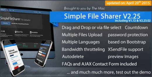 دانلود اسکریپت حرفه ای اشتراک گذاری فایل Simple File Sharer